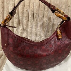 Gucci Bamboo Ring Half-Moon Bag
